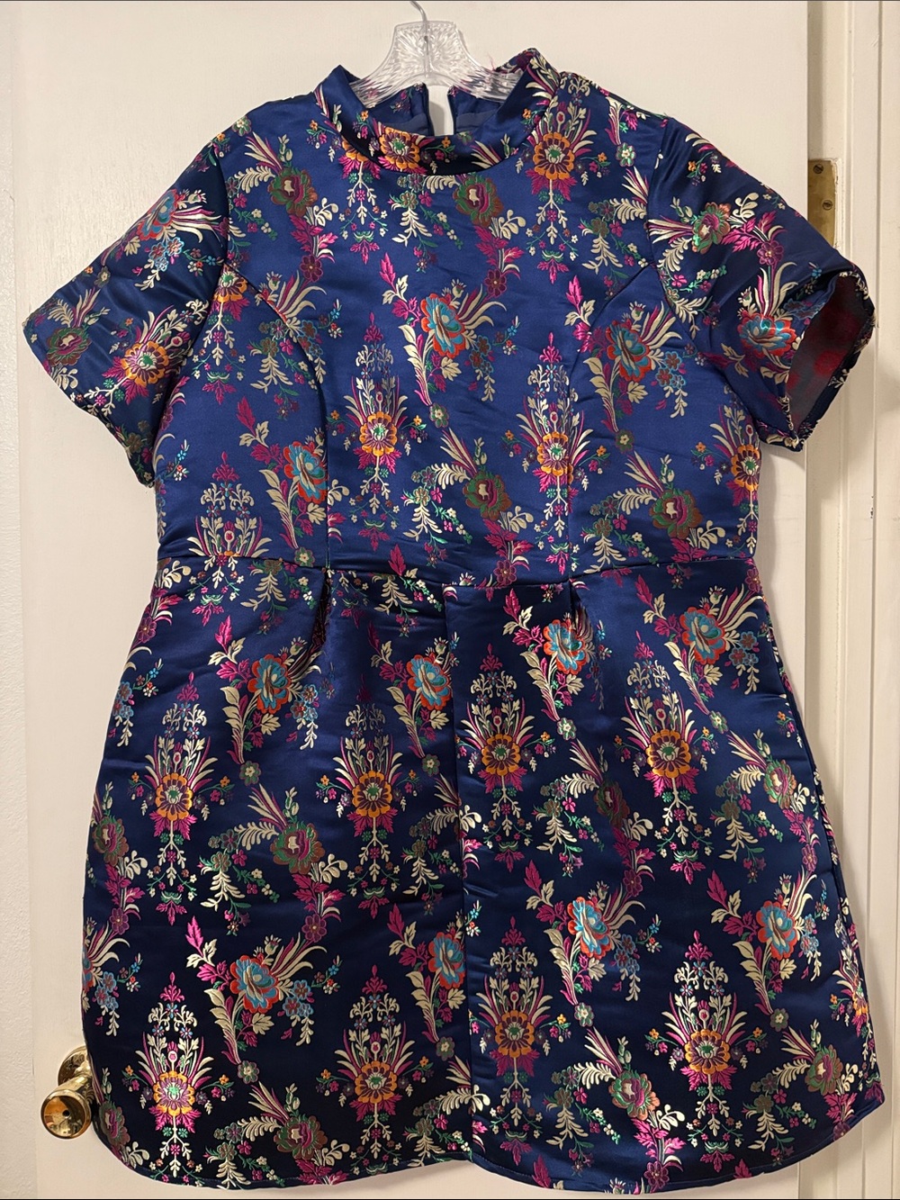 ASOS Glamorous Curve 22 Plus Satin Brocade Dress Cocktail New Tags Floral Formal
